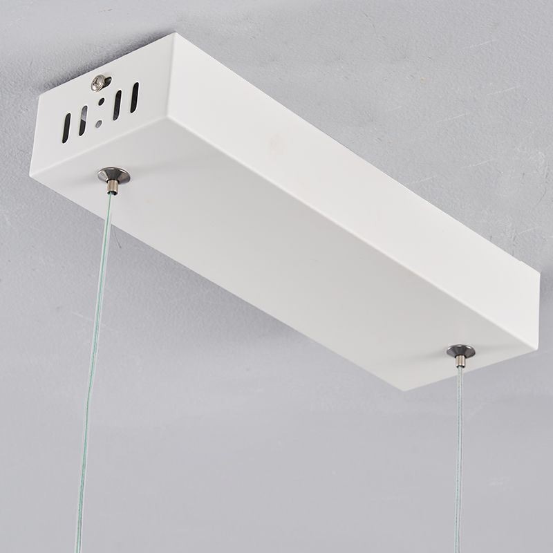 Luminária pendente elegante em alumínio com ondas artísticas, luminária de teto