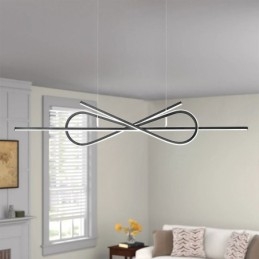 Luminária pendente simples em alumínio com laço de teto