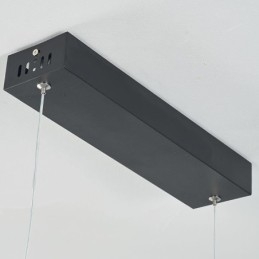 Luminária pendente simples em alumínio com laço de teto