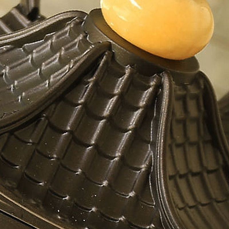Luminária pendente chinesa para gazebo, hexagonal, à prova d'água, para áreas externas