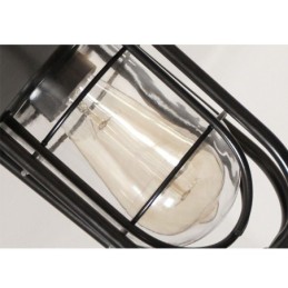 American Retro Outdoor Light Impermeável Birdgaiola Forma Pendente Luz Jardim
