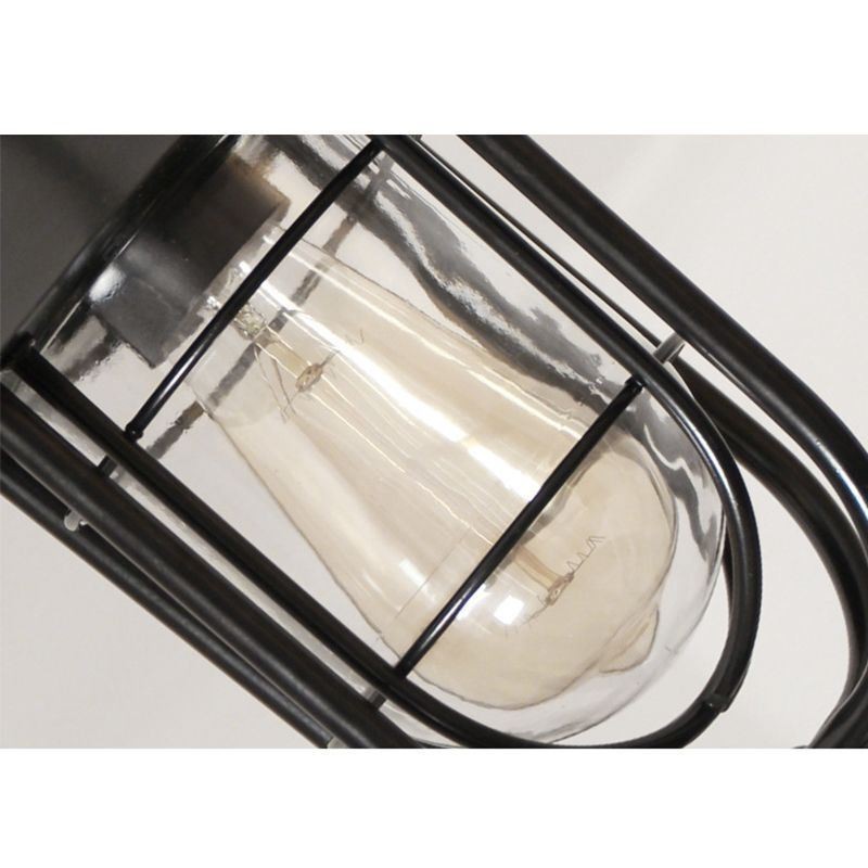 American Retro Outdoor Light Impermeável Birdgaiola Forma Pendente Luz Jardim