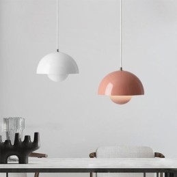 Luminária pendente moderna Macaron Luz decorativa suspensa