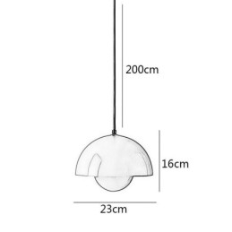 Luminária pendente moderna Macaron Luz decorativa suspensa