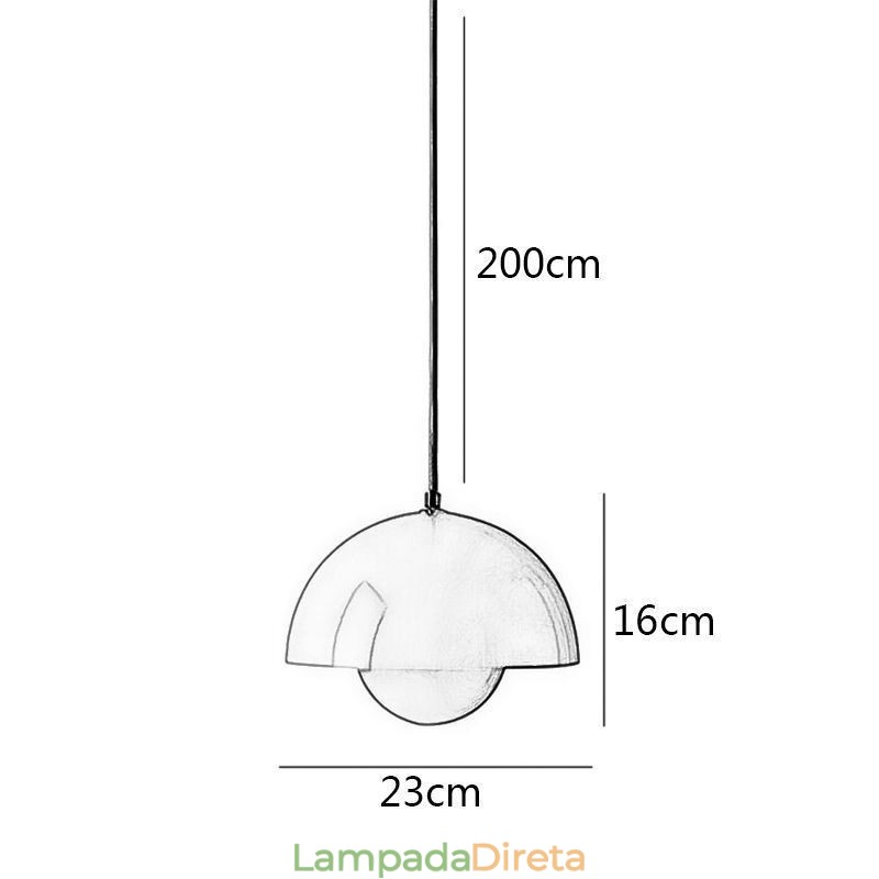 Luminária pendente moderna Macaron Luz decorativa suspensa