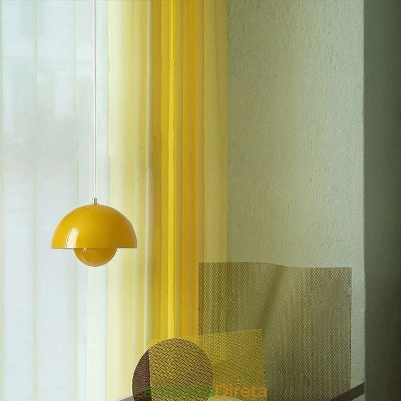 Luminária pendente moderna Macaron Luz decorativa suspensa