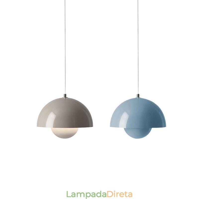 Luminária pendente moderna Macaron Luz decorativa suspensa