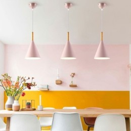 Luminária pendente nórdica Macaron com cabeça única