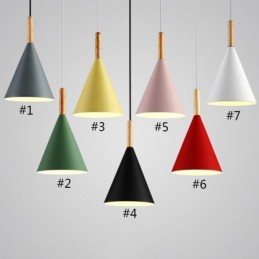 Luminária pendente nórdica Macaron com cabeça única