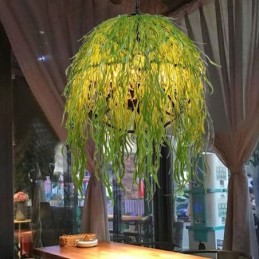 Planta moderna Luz Decorativa Estilo Industrial Lustre Loja Música