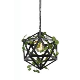 Luminária pendente industrial vintage em forma de gaiola de ferro