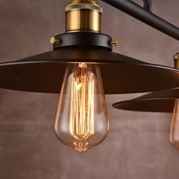 Lustre de metal estilo mini contemporâneo moderno