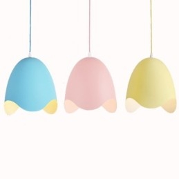Luminária pendente criativa Macaron Luminária pendente de cabeça única