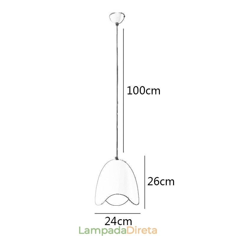 Luminária pendente criativa Macaron Luminária pendente de cabeça única