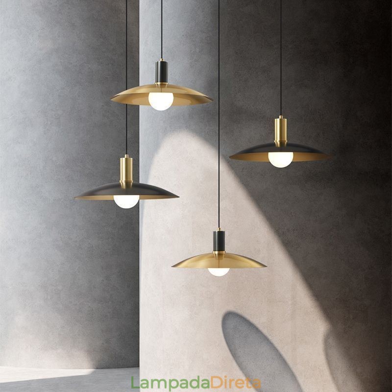 Luminárias pendentes modernas e simples
