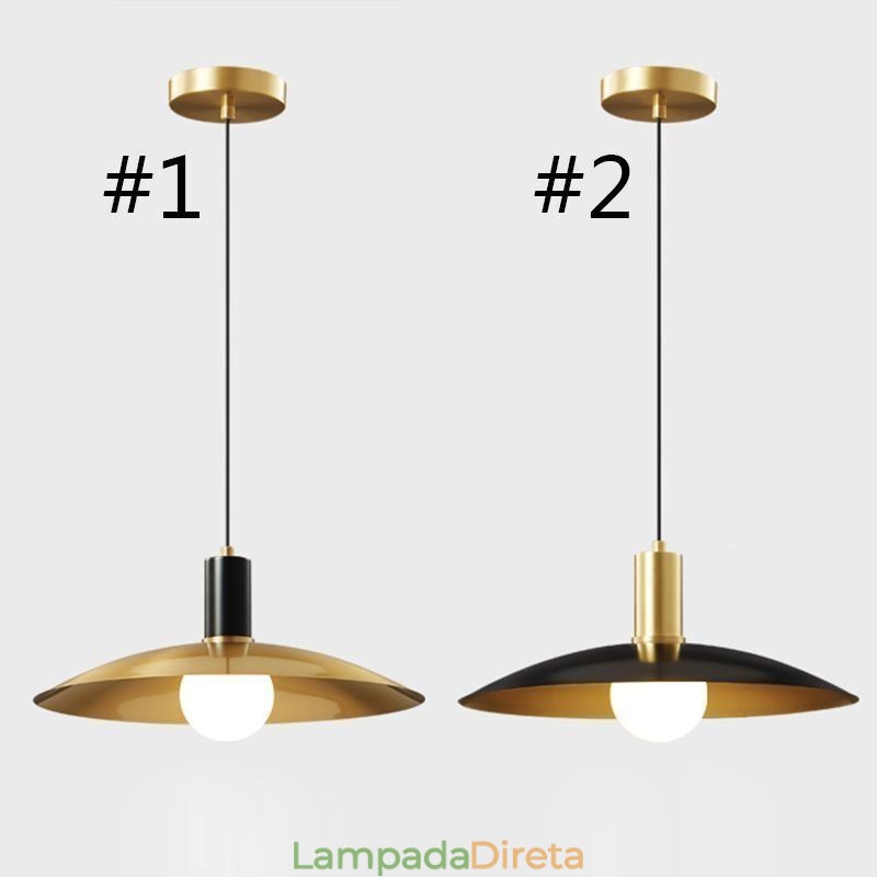 Luminárias pendentes modernas e simples