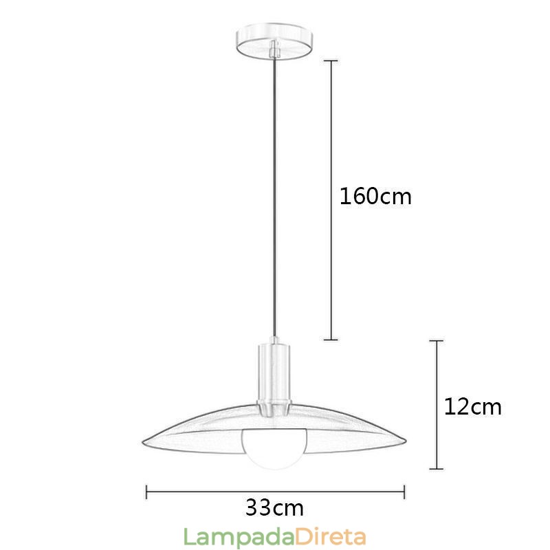 Luminárias pendentes modernas e simples