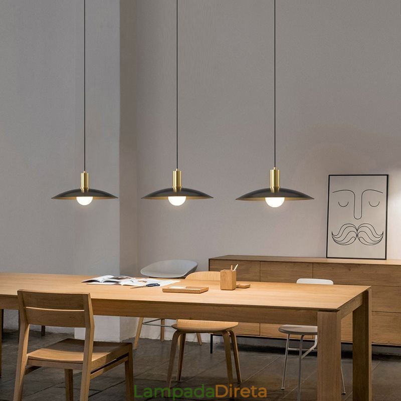Luminárias pendentes modernas e simples