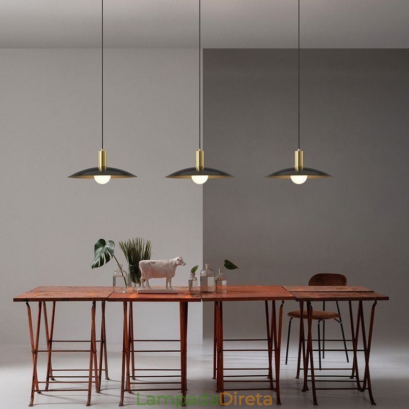 Luminárias pendentes modernas e simples
