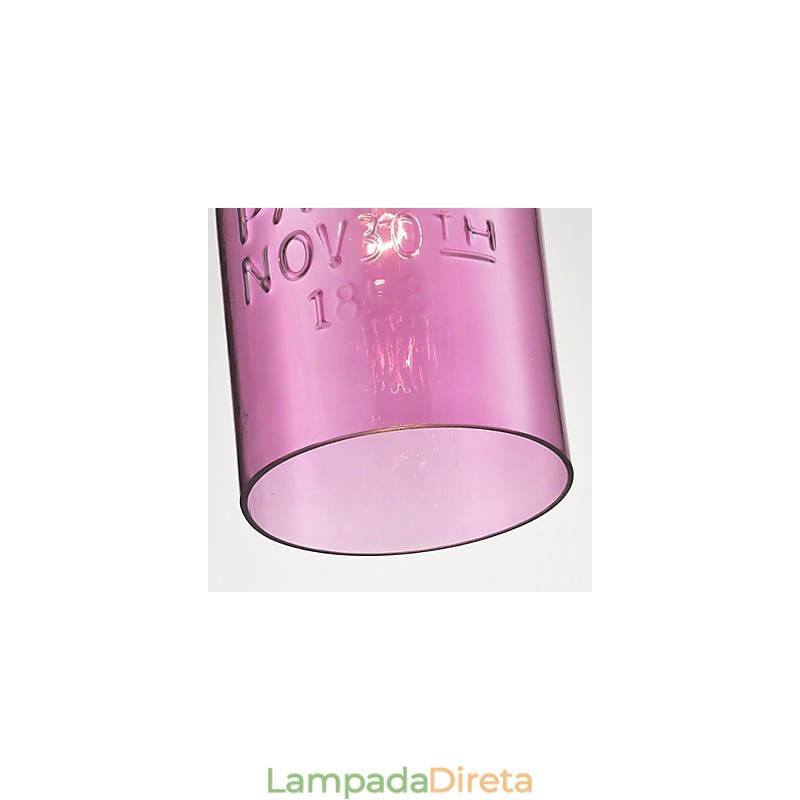 1 Luminária pendente de vidro moderna com design de bolha transparente