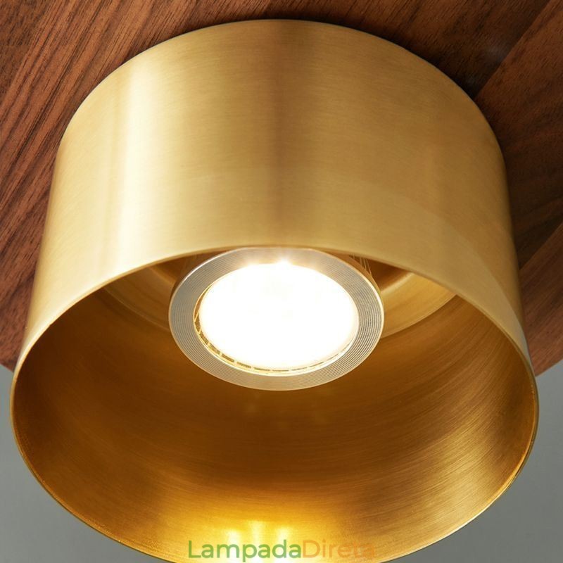 Luminária pendente moderna, uma luz, luminária pendente de latão, ilha de iluminação
