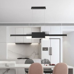 Luminária pendente minimalista de tira moderna e criativa