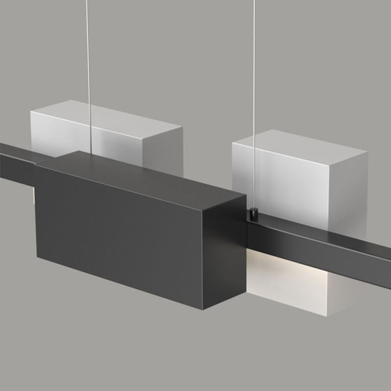 Luminária pendente minimalista de tira moderna e criativa