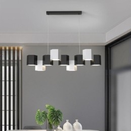 Luminária pendente hexagonal moderna, luminária criativa combinada