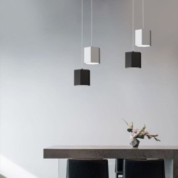 Luminária pendente hexagonal moderna, luminária suspensa simples