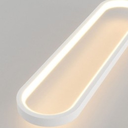 Luminária pendente moderna, minimalista, oval, pendente