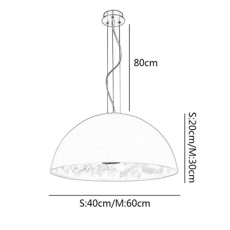 Luminárias pendentes semicirculares Nordic Minimalist Pendant Light Café