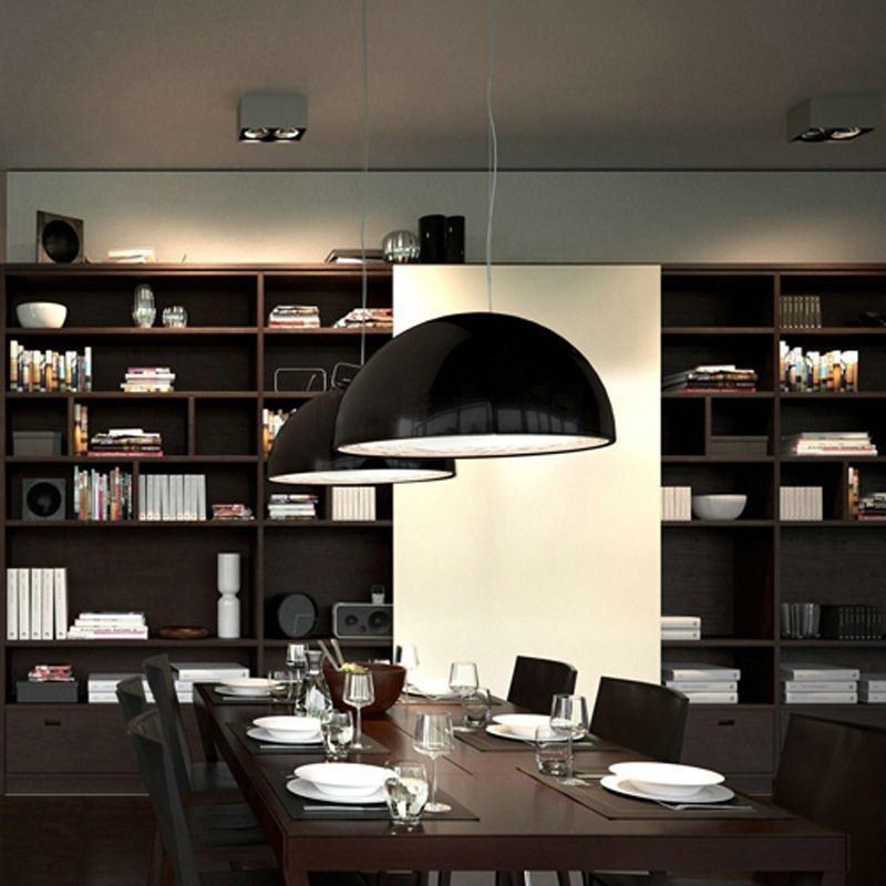 Luminárias pendentes semicirculares Nordic Minimalist Pendant Light Café