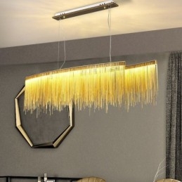 Luminária pendente moderna criativa com borla para café