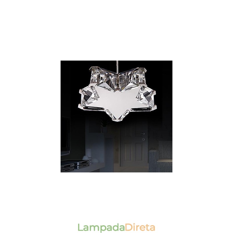 Lustre 1 Luz Simples Moderno Artístico Pendente Luz