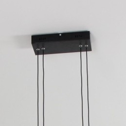 Lustre moderno com pingente de moldura em acrílico preto