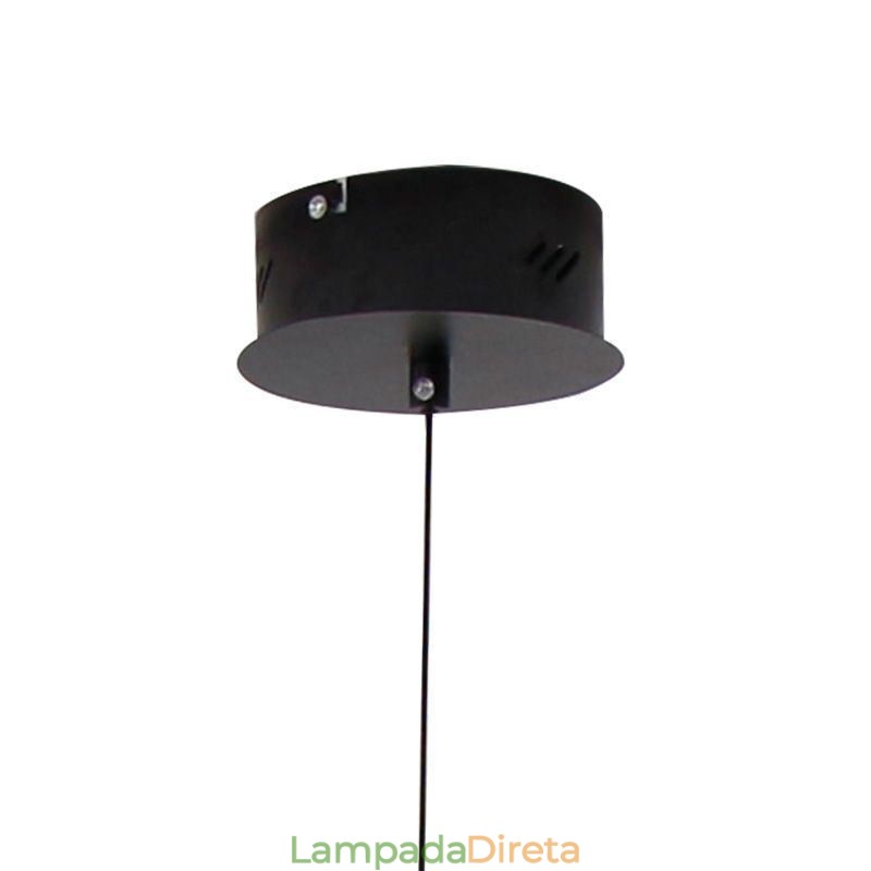 Luminária pendente moderna com faixa preta regulável