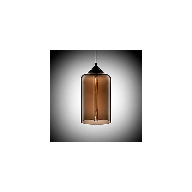 Garrafa Design Pendente 1 Luz Conciso Ferro Pintura