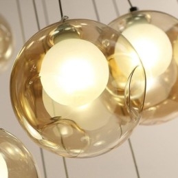 Lustre moderno de cristal com pingente de bola de cristal colorido (estilo colorido, entre em contato conosco)
