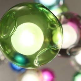 Lustre moderno de cristal com pingente de bola de cristal colorido (estilo colorido, entre em contato conosco)
