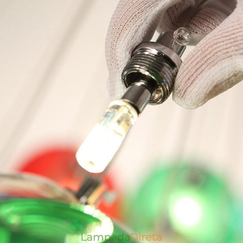 Lustre moderno de cristal com pingente de bola de cristal colorido (estilo colorido, entre em contato conosco)
