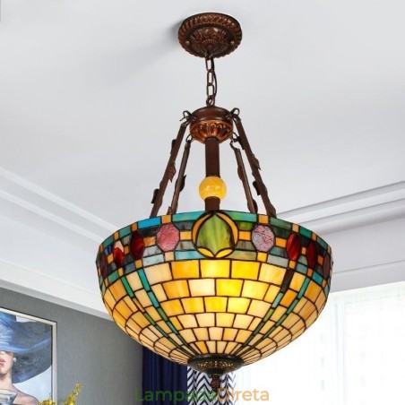 Luminária pendente de vidro colorido Luminária pendente decorativa Luminária pendente de vidro colorido Luminária pendente decorativa