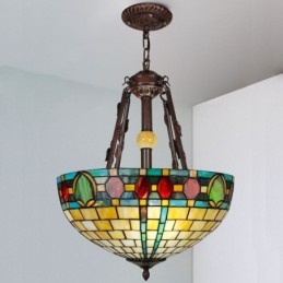 Luminária pendente de vidro colorido Luminária pendente decorativa