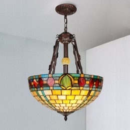 Luminária pendente de vidro colorido Luminária pendente decorativa