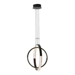 Lustre moderno 2 anéis pingente iluminação jantar