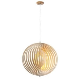 Lustre moderno de bola redonda luminária pendente de tília