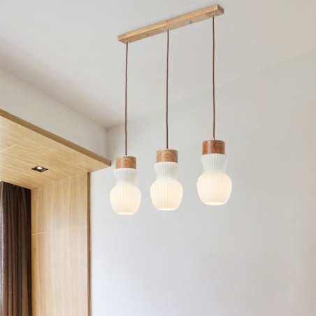 Luminária pendente de vidro japonesa, decoração criativa, luz suspensa Luminária pendente de vidro japonesa, decoração criativa, luz suspensa