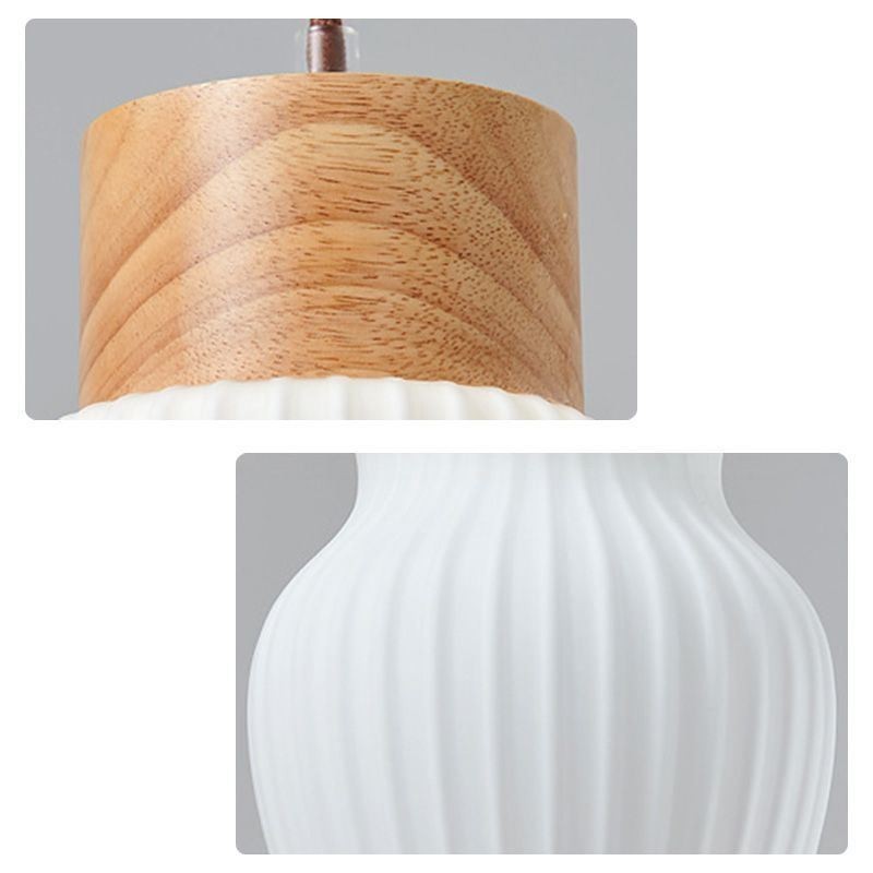 Luminária pendente de vidro japonesa, decoração criativa, luz suspensa
