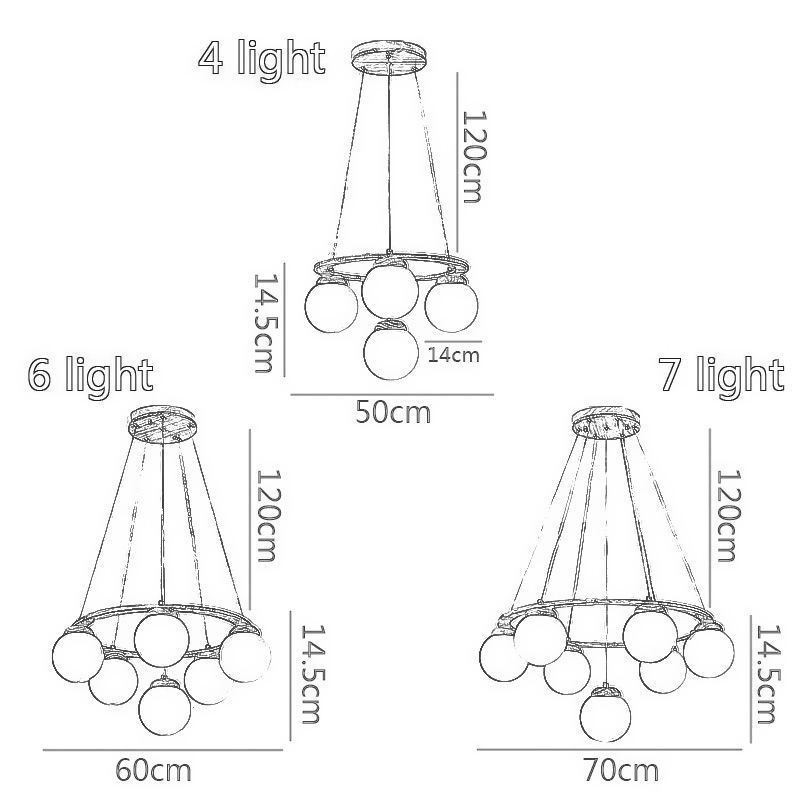 Lustre de madeira japonês Molecule Pendant Light