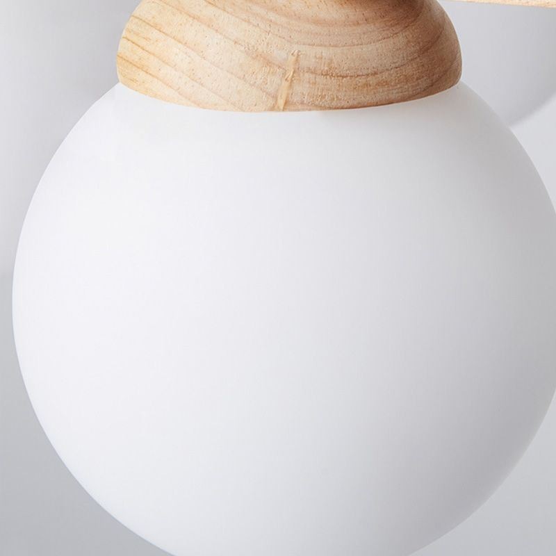 Lustre de madeira japonês Molecule Pendant Light