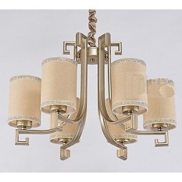 Lustre de estilo chinês Ferro Cobre Imitação Lâmpadas de Ar